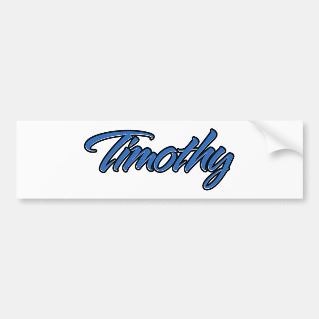 Timothy Namn blå Aufkleber Sticker Autoaufkleber Bildekal (Framsidan)