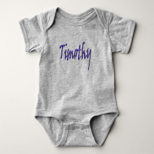 Timothy, Namn, logotyp, Baby-bodysuit T Shirt (Framsida)