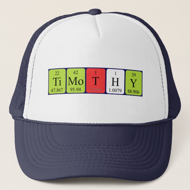 Timothy Periothy bord namn hat Keps (Framsida)