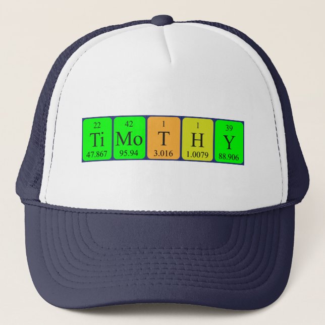 Timothy Periothy bord namn hat Keps (Framsida)