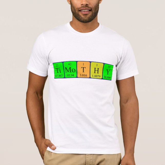 Timothy Periothy bord namn-skjorta Tee Shirt (Framsida)