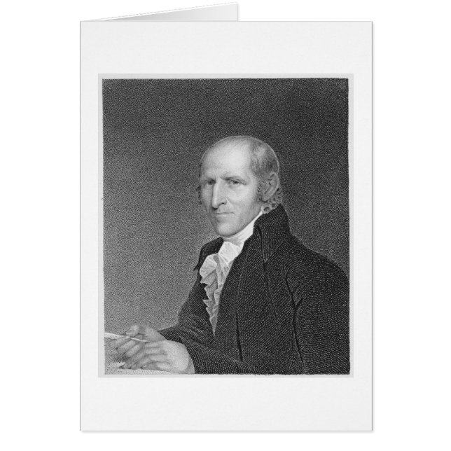 Timothy Pickering (1745-1829) graverad av Thomas B Hälsningskort (Framsidan)