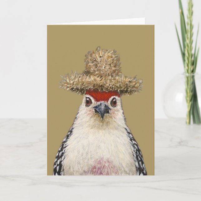 Timothy the woodpecker Card Kort (Framsida)