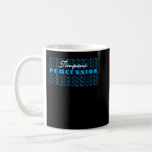Timpani trumma percussionist marschband drumline kaffemugg