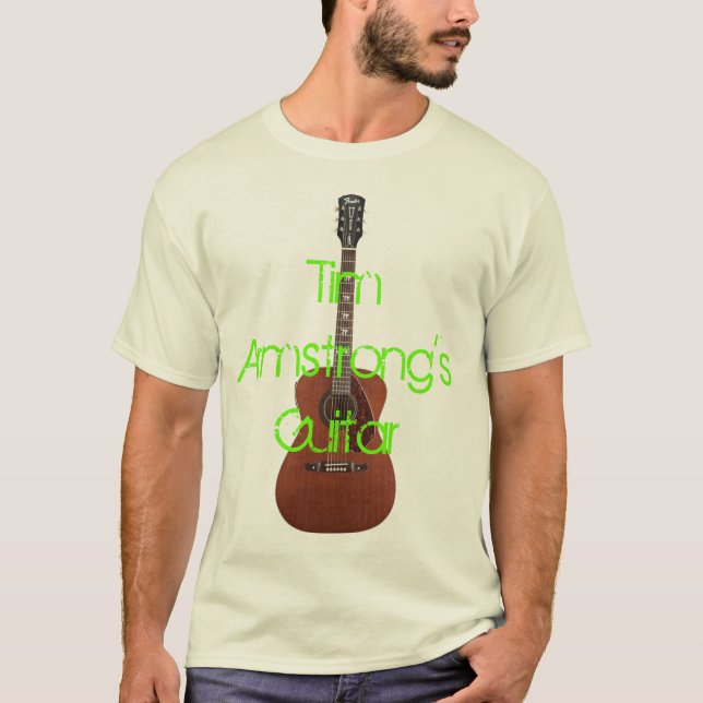 "Tims Armstrong gitarr" (T-tröja) Tee Shirt (Framsida)