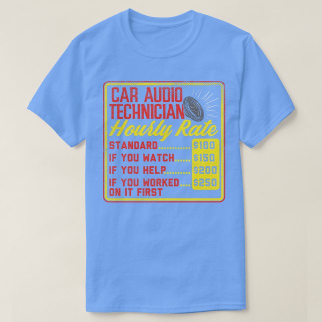 Timtaxa för audio tekniker t shirt (Design framsida)