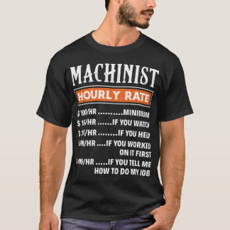 Timtaxa för maskinist, ett roligt maskinjobb t shirt