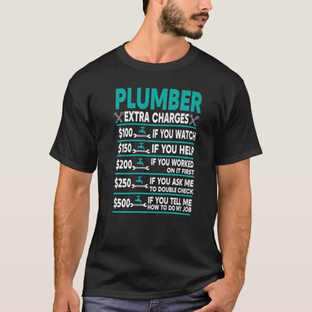 Timtaxa för rörmokare Extra T Shirt (Framsida)