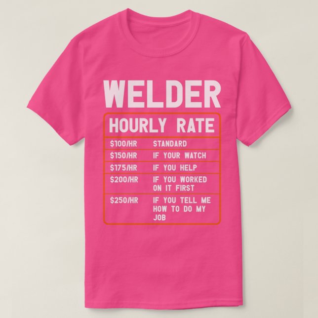 timtaxa för svetsare t shirt (Design framsida)