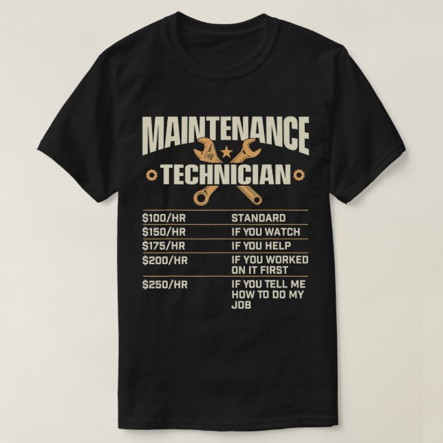 Timtaxa för underhållstekniker - Handyman Repa T Shirt (Design framsida)