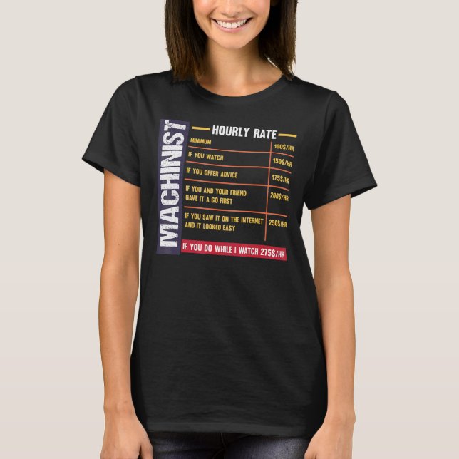 Timtaxa T för maskinist Shirt (Framsida)
