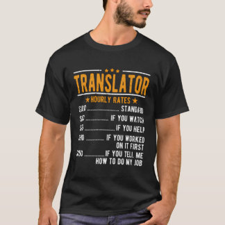 Timtaxor för översättare t shirt