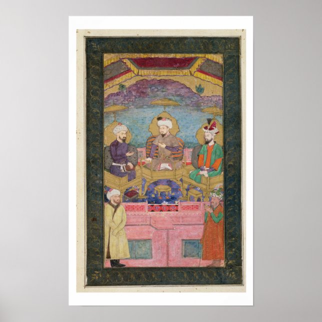 Timur (1336-1405), Babur (1483-1530, r.1526-30) oc Poster (Framsidan)