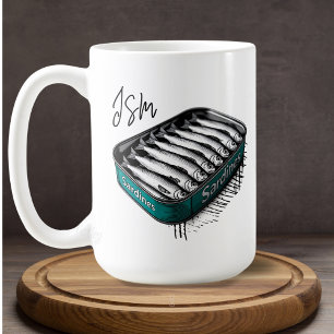Tin Anpassningsbar Monogram Namn Kaffemugg