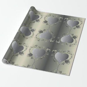 Tin Färg Ro Heart Ram ditt foto Presentpapper
