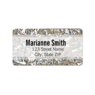 Tin Foil Adressetikett