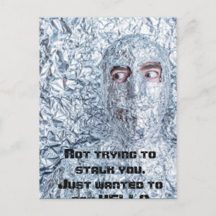 Tin Foil Hat Society Vykort