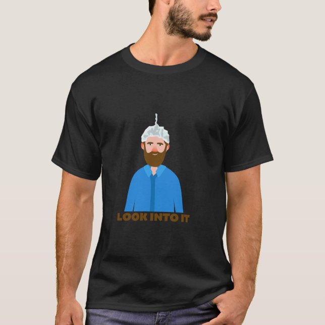 Tin Foil Hat Tinfoil Conspiracy Grid tittar på det T Shirt (Framsida)