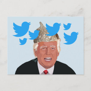 Tin Foil Trump-vykort Vykort