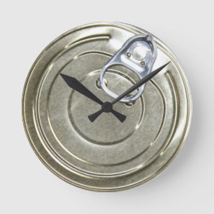 Tin kan lock Novelty Rund Klocka
