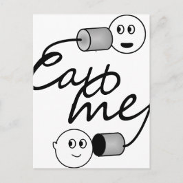 Tin kan Mobilt ringa mig Vykort