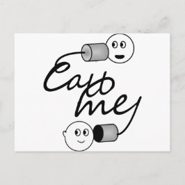 Tin kan Mobilt ringa mig Vykort