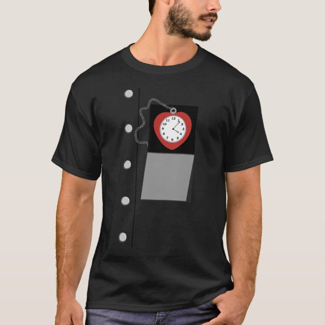 Tin Man Costume Halloween-guiden för Oz Tinman Vin T Shirt (Framsida)