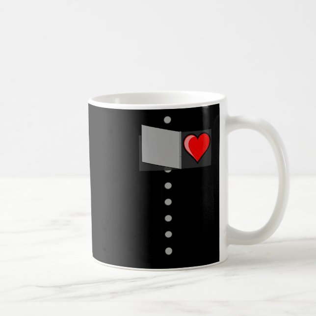 Tin Man Heart Halloween-guiden för Oz Tin Man Cost Kaffemugg (Höger)