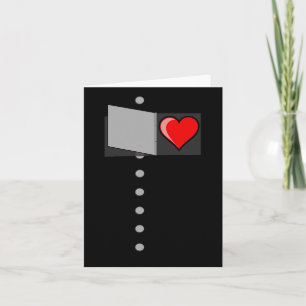Tin Man Heart Halloween-guiden för Oz Tin Man Cost Kort