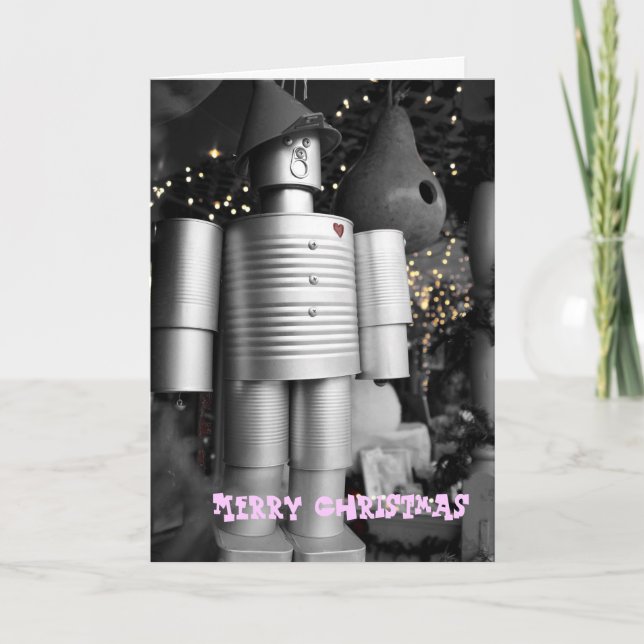 Tin Man på julhälsningskort Helgkort (Framsida)