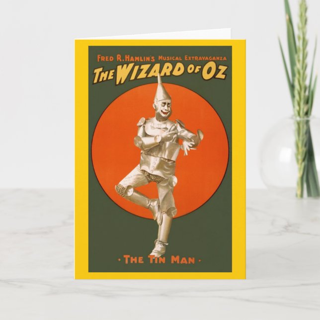 Tin Man-Vintagens musikteater Kort (Framsida)