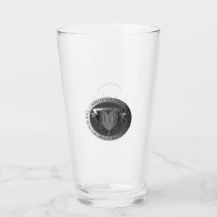 Tin Medallion 10:e Bröllop-årsdagen Glaskopp