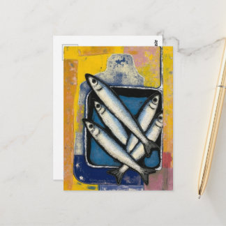 Tin of Fish Still Life Vykort