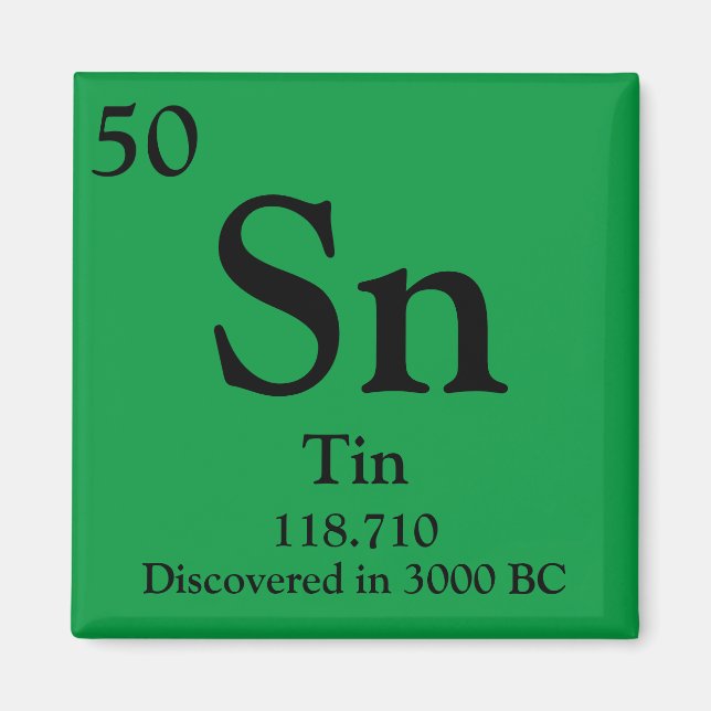 Tin Periodic Bord Magnet (Framsidan)