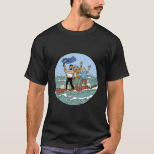 Tin Sea Äventyr med kapten Haddock T Shirt