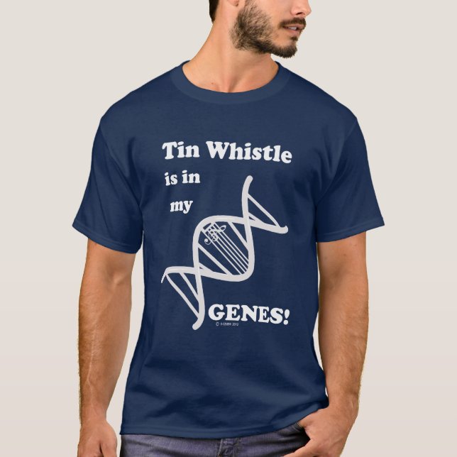 Tin Whistle finns i mina gener T Shirt (Framsida)