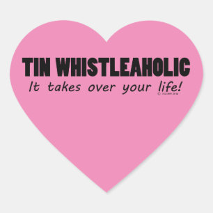 Tin WhistleholLife Heart Sticker Hjärtformat Klistermärke