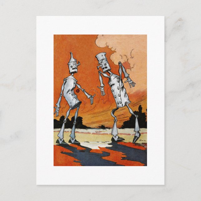 Tin Woodman Vintage Illustration Vykort (Framsida)