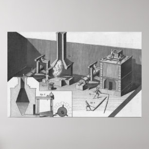 Tin workshop, graverad av Benard, Robert Poster