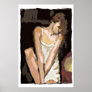 Tina in Degas Mood Poster