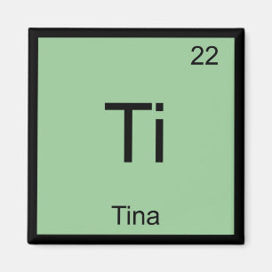 Tina Namn kemiskt Inslag Periodic Bord Magnet