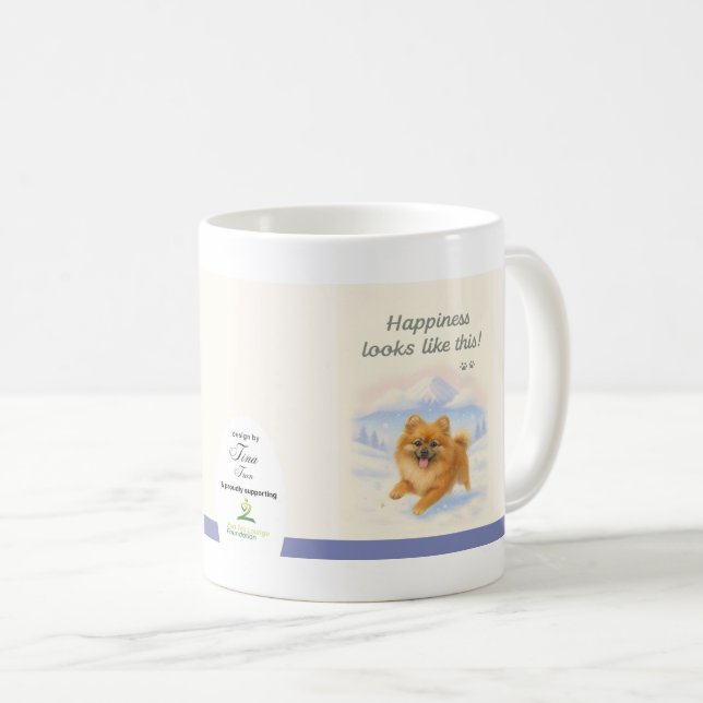 Tina Trans Puppy Dreams Happiness-mugg  Kaffemugg (Framsida höger)