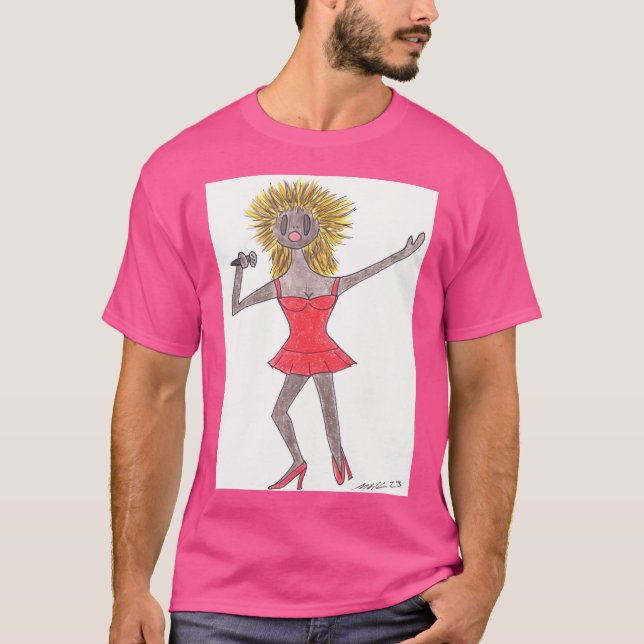 Tina Turner Singer T Shirt (Framsida)