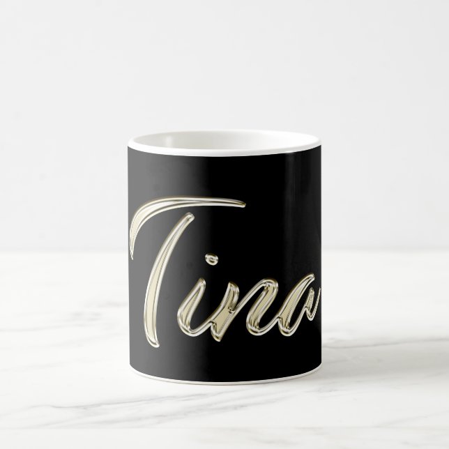Tina white gold Handwriting Tasse Kaffeetasse Kaffemugg (Center)