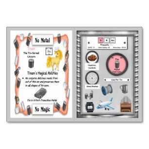Tinam - Tin Horn Unicorn Trading Card Bordsnummer