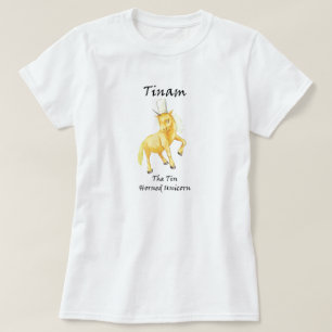 Tinam Tin-Horned Unicorn Tee-Shirt Tee Shirt