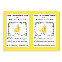 Tinam: Tin-Horned Unicorn Trading Card