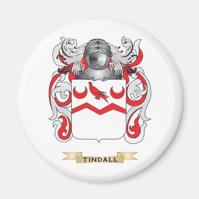 Tindall Family Crest (Jackande av Arm) Magnet (Framsidan)