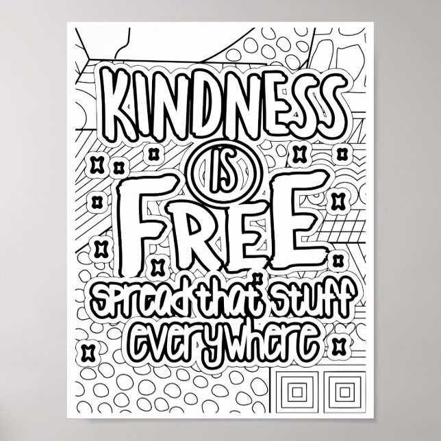 Tindness är gratis - färgsidan poster (Framsidan)