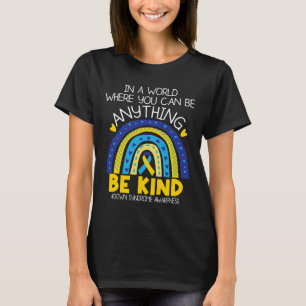 Tindness - Down Syndrome Awareness Blue Gult Rib T Shirt
